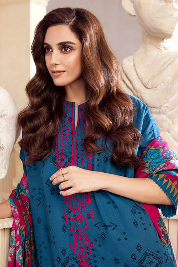 Alkaram FW-50.1-22-Teal Winter Collection 2022 Online Shopping